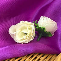 Розы искусственные (головка) 3 см - кремовый