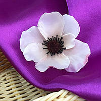 Искусственный цветок Мак 7 см - белый КР