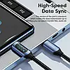 Кабель Toocki PD 100w Fast Charge Type-C to Type-C / 480Mbps / 1м / з дисплеєм Brown, фото 10