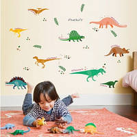 Детская интерьерная наклейка Динозавры