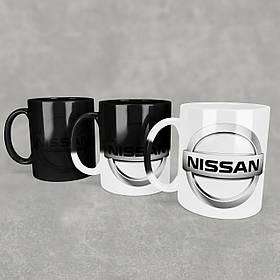 Чашка-хамелеон з маркою авто Nissan / Ніссан. Найкращий подарунок чоловіку