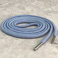 Шнурок для одежды 145 см длина, Ø 4 мм - голубой КР