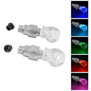 Велозолотник 819-1RGB, 5 кольорів, 3xAG10 / ЧЕРЕП