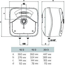 Водонагрівач електричний Ariston Andris RS 10/3 10 л (на мийці), фото 4