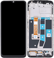 Дисплей Realme 5/C3 тачскрин модуль чорний версія 6 p/n: P650513F1-FPCA-R0.3 в рамці чудовий