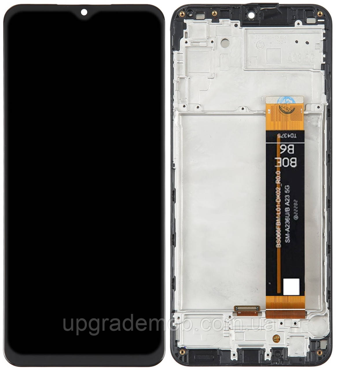 Дисплей модуль тачскрин Samsung A236 Galaxy A23 5G чорний оригінал з рамкою SM-A236B REV 0.1