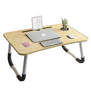 Складаний дерев'яний стіл для ноутбука та планшета