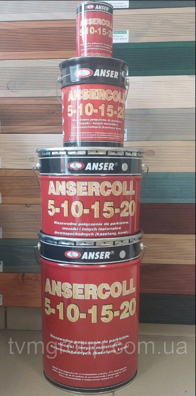 Клей для паркету ANSERCOLL 13,5 кг., Ансер (Польща) - фото 1 - id-p1867799780