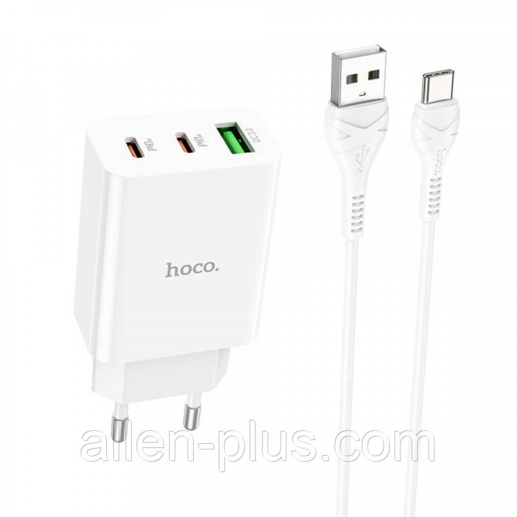 Hoco C99A PD20W+QC3.0 Мережевий Зарядний пристрій + кабель Type C