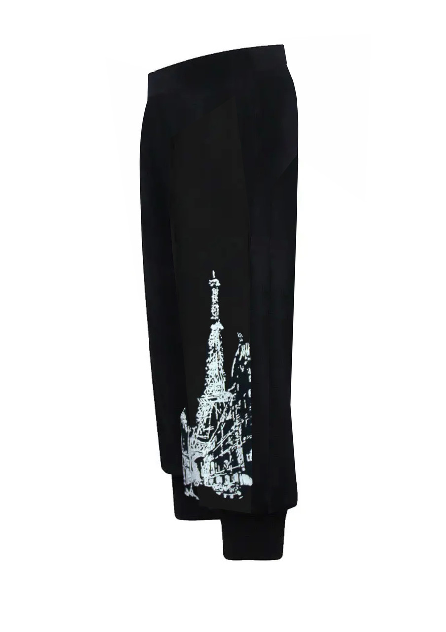 Капрі жіночі великого розміру з принтом Париж/літні бриджі для жінок/батал/