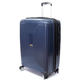 Пластикова валіза середнього розміру Airtex Jupiter 241, 75 л синя