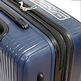 Пластикова валіза середнього розміру Airtex Jupiter 241, 75 л синя, фото 5