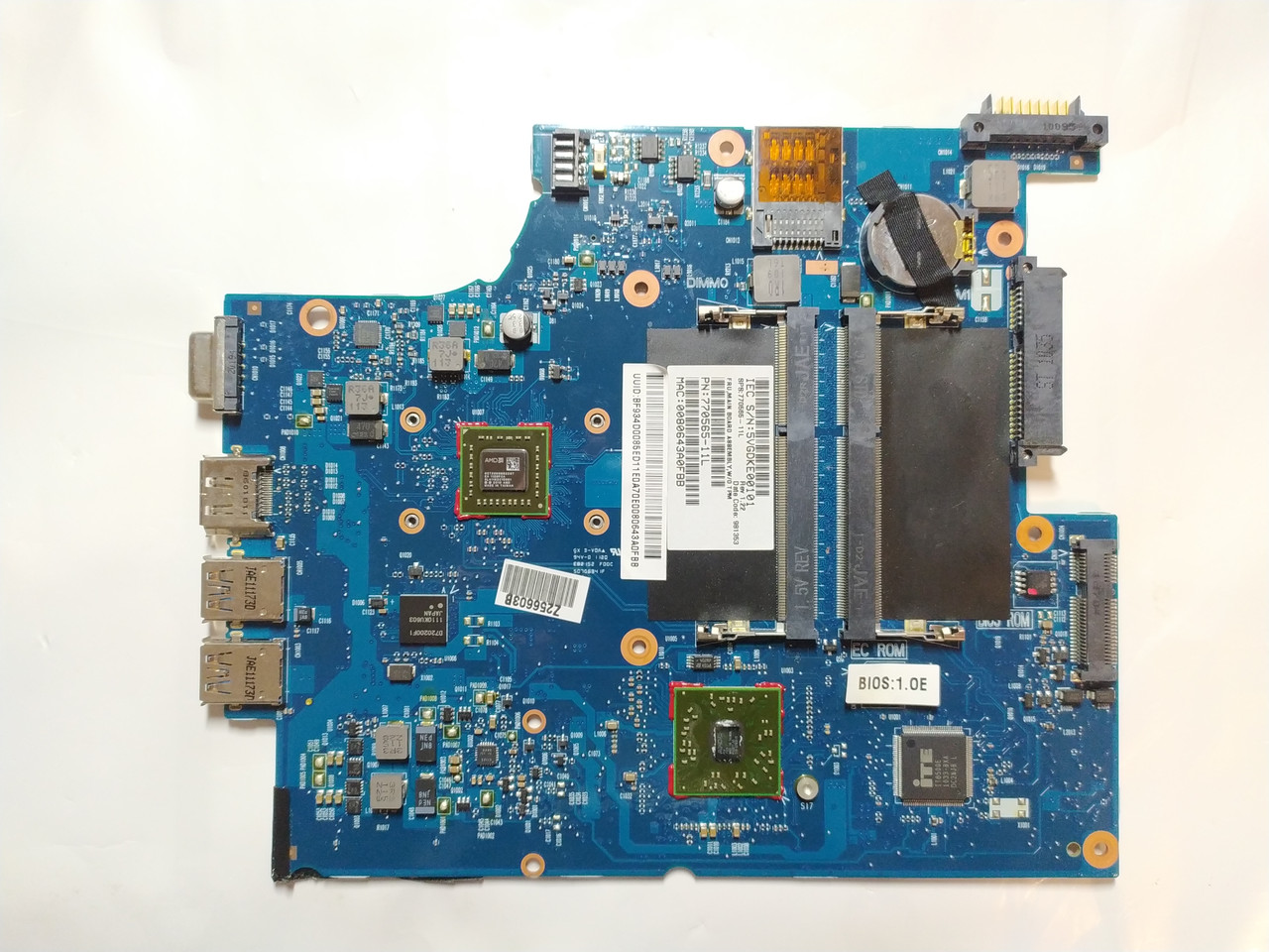 Уцінка! bios пароль! Материнська плата WYSE Xn0m 6050A2425501-MB-A01 (AMD G-T56N, UMA, 2XDDR3) б/в, фото 1