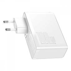 МЗП Baseus GaN2 Pro Quick Charger 100W (2Type-C + 2USB) white, фото 6