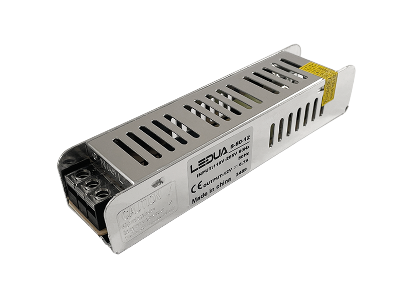 Блок живлення DC12V 80W, негерметичний IP20. slim and long LEDUA