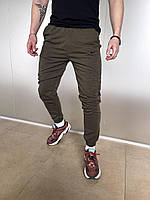 Спортивные штаны брюки мужские весенние осенние качественные молодежные оливковые хаки Найк