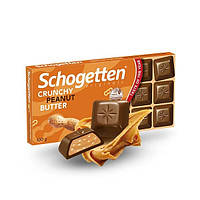 Шоколад Молочный Кранчи и Арахисовое Масло Шогеттен Schogetten Crunchy Peanut Butter 100 г Германия (15 шт/1ящ