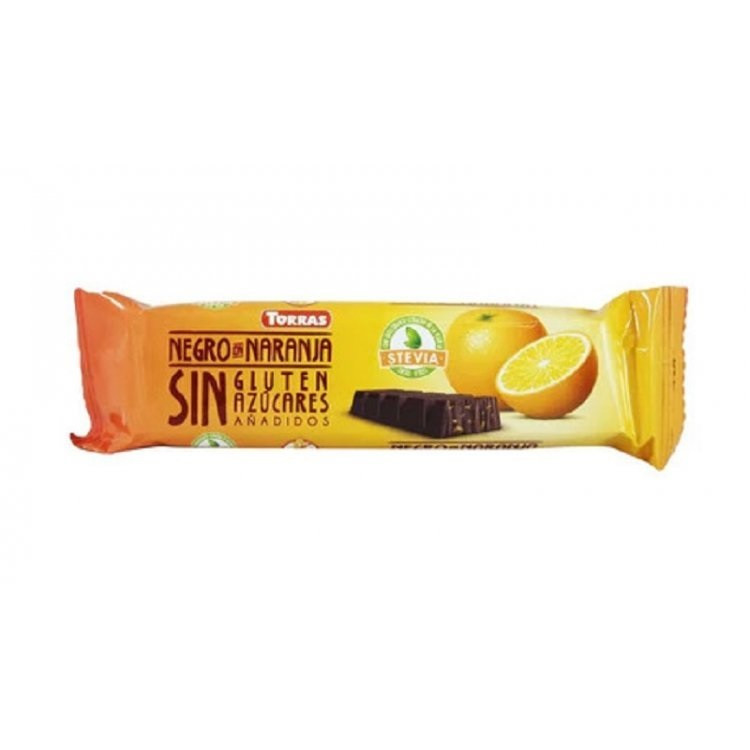 Шоколад Чорний без Сахара без Глютена Torras з Апельсином Negro & Naranja 35 г Іспанія, фото 1