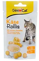 Лакомство для кошек сырные шарики GimCat Kase-Rollis 40 г