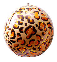 Воздушный шар сфера "Леопард", размер - 55 см