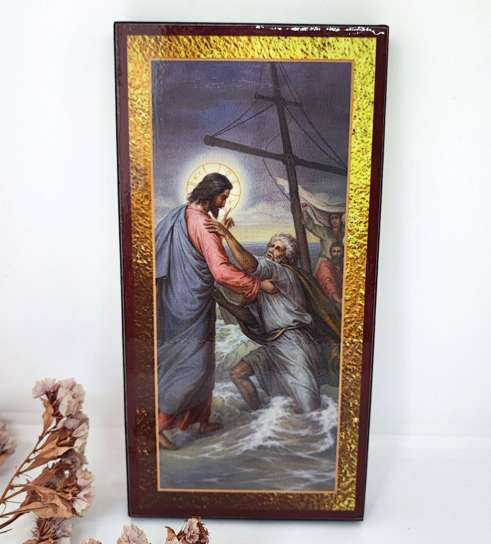 Маловірство Петра ікона мдф 20*10см, фото 1