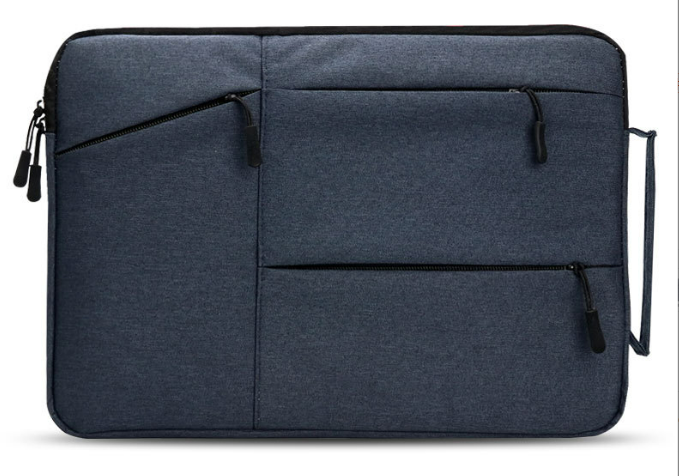 Сумка  для ноутбука синя 15.6" 41х2.5х29 см синій чохол вертикальний з кишенями для ноутбука 15-16 дюймів, фото 1