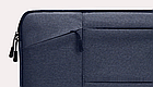 Сумка  для ноутбука синя 15.6" 41х2.5х29 см синій чохол вертикальний з кишенями для ноутбука 15-16 дюймів, фото 3