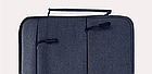 Сумка  для ноутбука синя 15.6" 41х2.5х29 см синій чохол вертикальний з кишенями для ноутбука 15-16 дюймів, фото 5