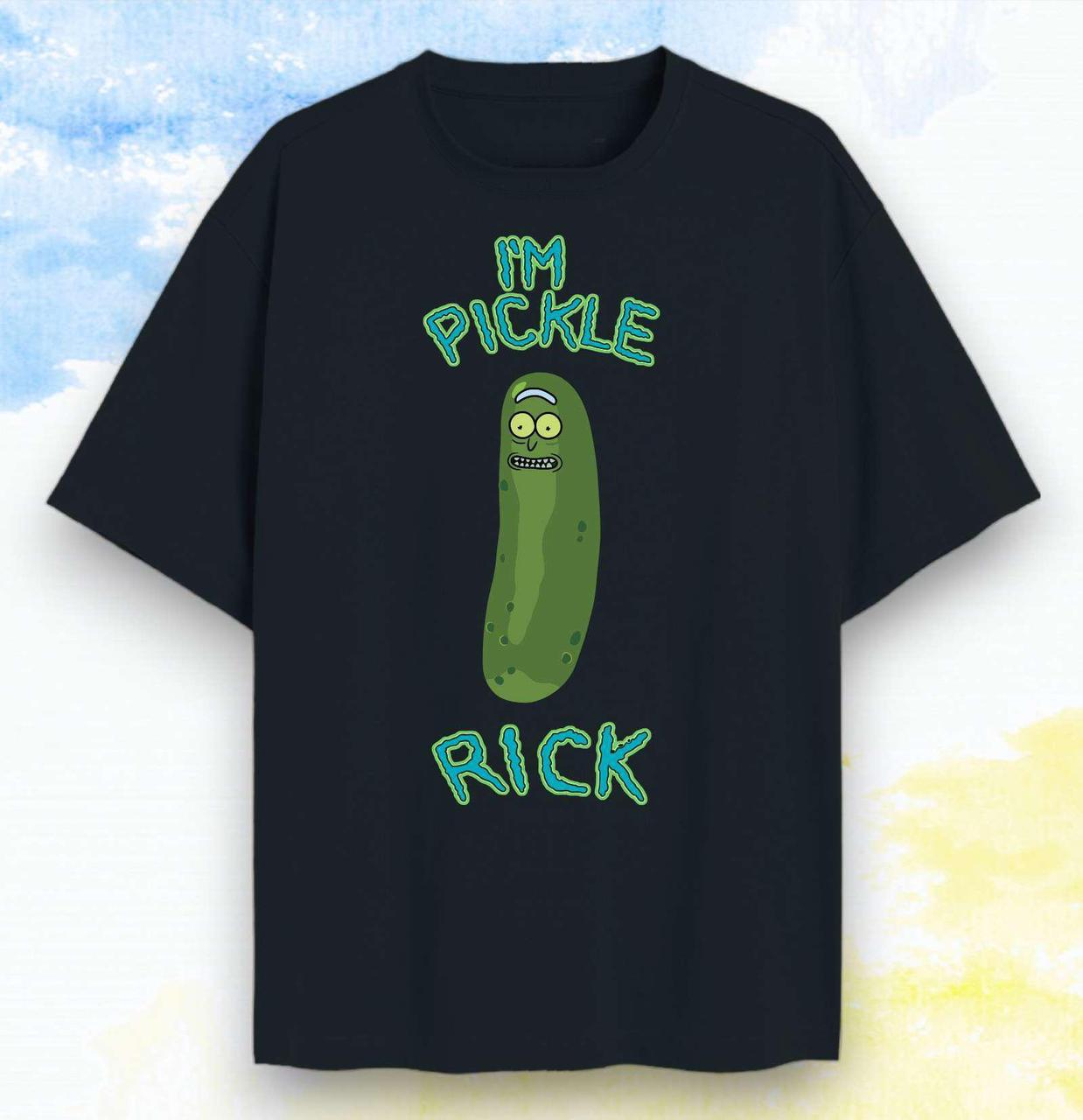 Футболка "Rick and Morty" PREMIUM I`m pickle Rick - Черный - XS
