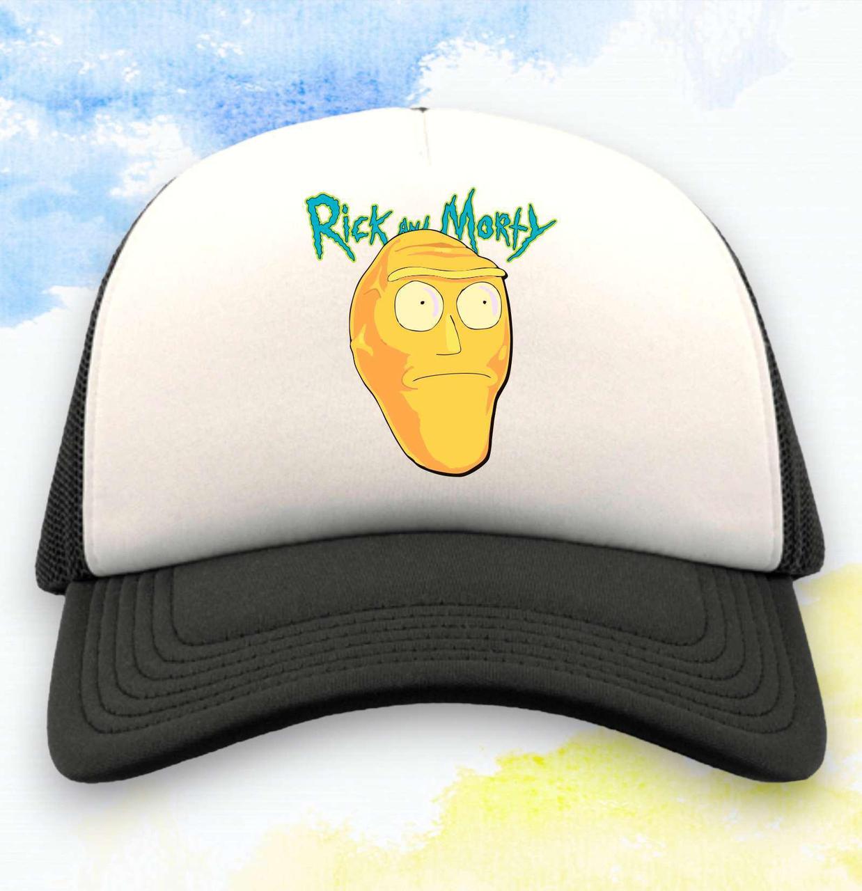 Кепка тракер "Rick and Morty" Голова - Белый