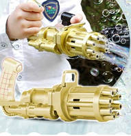 Пулемет детский с мыльными пузырями Пистолет для выдувания мыльных пузырей генератор интерактивная игрушка