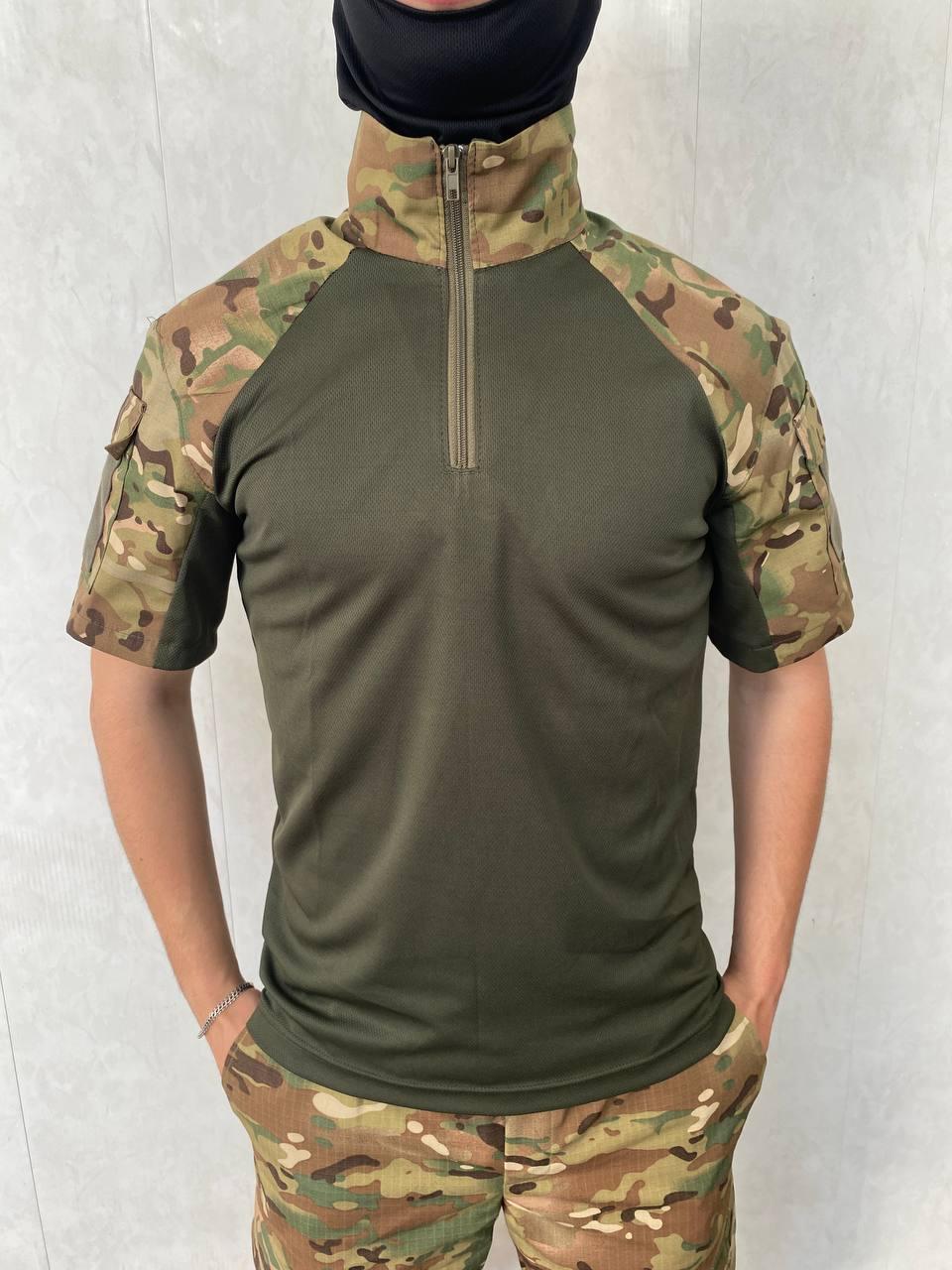 Тактическая боевая рубашка убакс с коротким рукавом мультикам для ...