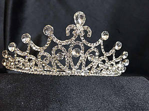 Вишукана діадема з камінням SWAROVSKI, срібло