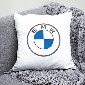 Подушка 35*35 см з маркою авто NEW BMW / БМВ. Найкращий подарунок чоловіку