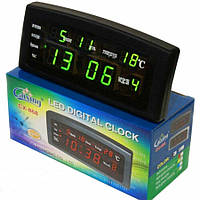 Настольные электронные часы с будильником, датой и температурой VST-868 OF