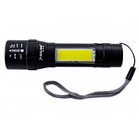 Фонарь ручной аккумуляторный фонарик BL19 COB LIGHT с диодом T6 С БОКОВЫМ СВЕТОМ (Заряд от USB кабеля) OF