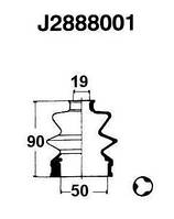 Пыльник привода колеса SUZUKI SWIFT (AA) / SUZUKI SX4 (EY. GY) 1983-2005 г.