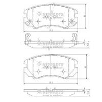 Тормозные колодки KIA SOUL (AM) / HYUNDAI COUPE (GK) 1996-2012 г.