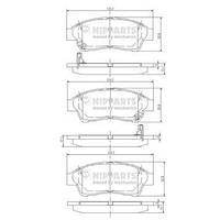 Тормозные колодки TOYOTA RAV 4 (_A1_) / TOYOTA CAMRY (_V1_) 1990-2002 г.