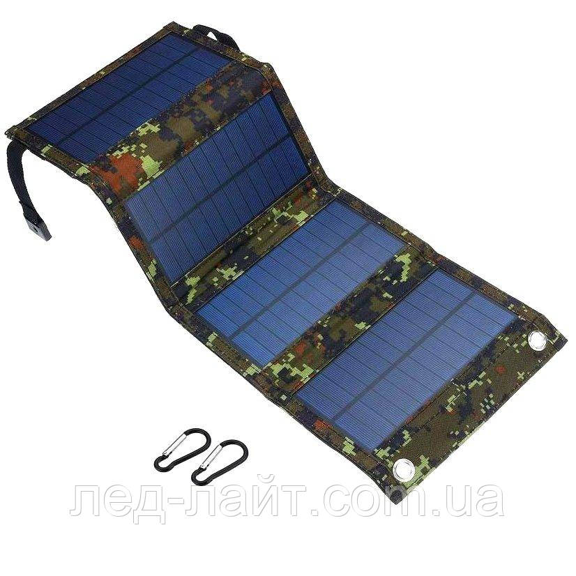 Сонячна панель портативна розкладна 500х185 USB 5В