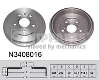 Тормозной барабан SUZUKI SX4 (EY. GY) / SUZUKI SX4 S-Cross (JY) 2006- г.