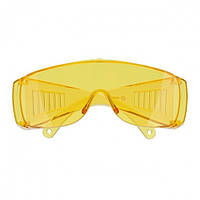 Очки защитные желтые, материал линз поликарбонат, материал скобок поликарбонат, защита от удара, оптический