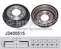 Тормозной барабан HYUNDAI COUPE (GK) / HYUNDAI MATRIX (FC) 1990-2012 г.