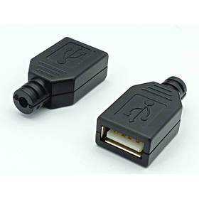 Гніздо USB тип A під шнур, Tcom