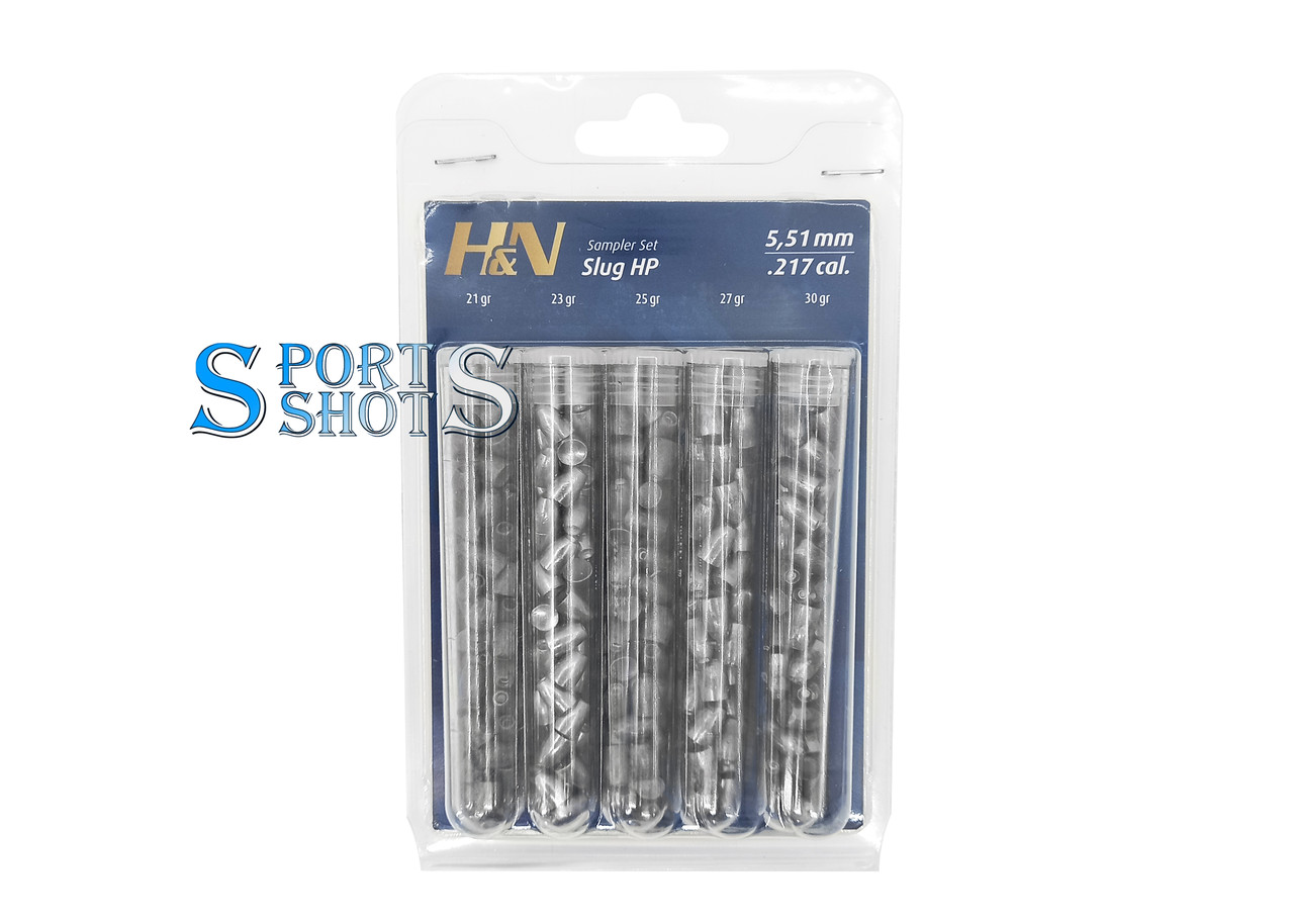 Кулі H&N Slug HP Test Sampler Set 5.51мм Тестовий набір JGR