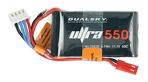 Li-Pol Dualsky 550mAh 50C 3S 11.1V Пакет