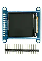 ST7735R - TFT LCD 1.44'' 128x128px дисплей з зчитувачем microSD - Adafruit 2088