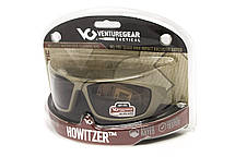 Окуляри захисні Venture Gear Tactical Howitzer Tan (clear) Anti-Fog, прозорі в пісочній оправі, фото 6