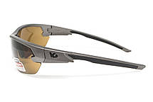 Захисні окуляри Venture Gear Tactical Semtex 2.0 Gun Metal (bronze) Anti-Fog, коричневі в оправі кольору "темний металік", фото 6