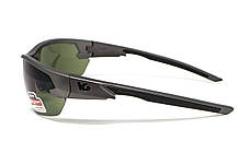 Захисні окуляри Venture Gear Tactical Semtex 2.0 Gun Metal (forest gray) Anti-Fog, чорно-зелені в оправі кольору "темний металік", фото 4